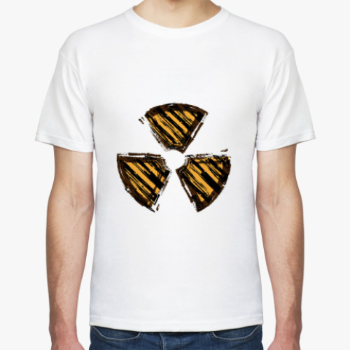 Футболка с принтом Знак радиации.