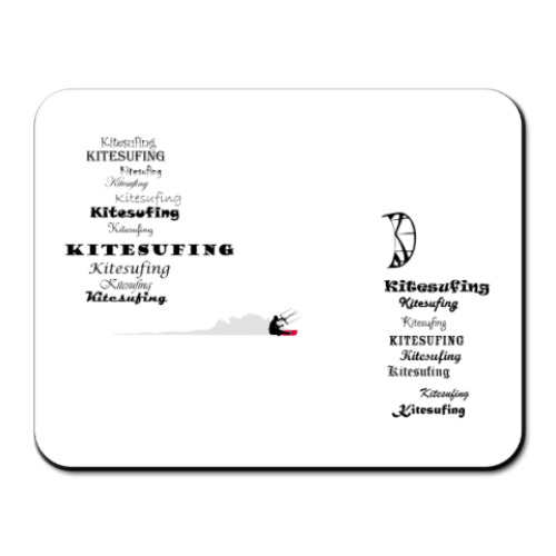 Коврик для мыши с принтом Кайтсёрфинг