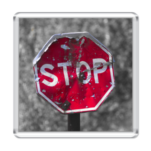 Магнит с принтом  'Проезд запрещен !'