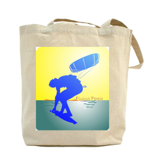 Сумка шоппер с принтом Kiting