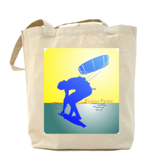 Сумка шоппер с принтом Kiting