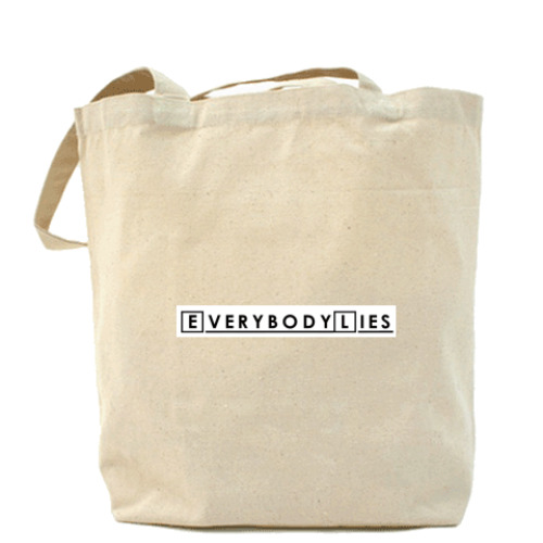 Сумка шоппер с принтом ВСЕ ВРУТ