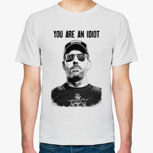 Футболка с принтом You are an idiot