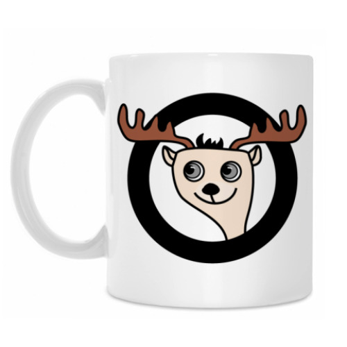 Кружка с принтом Олень