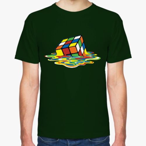 Футболка с принтом принт Шелдона 'Кубик'