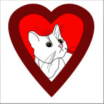 'Кошка в сердечке'