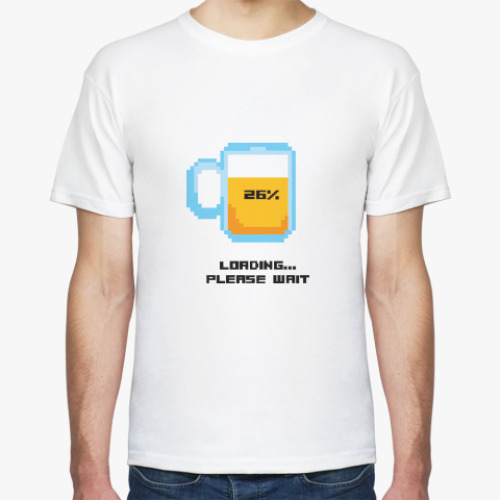 Футболка с принтом Пиво загрузка