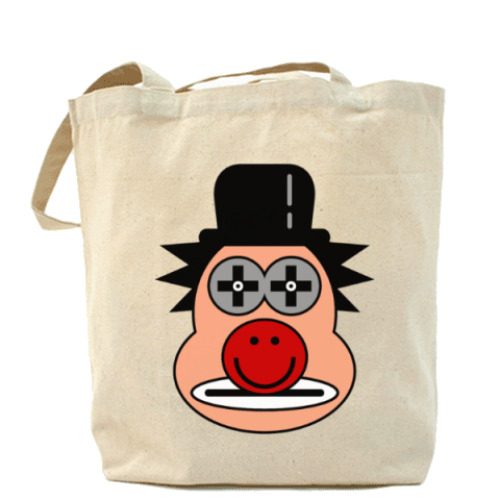 Сумка шоппер с принтом 'Клоун'