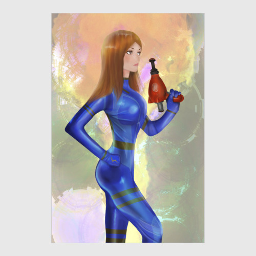 Постер с принтом  Аниме девушка