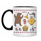 Кружка двухцветная