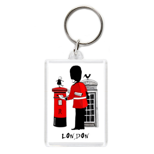 Брелок с принтом  'Лондон'