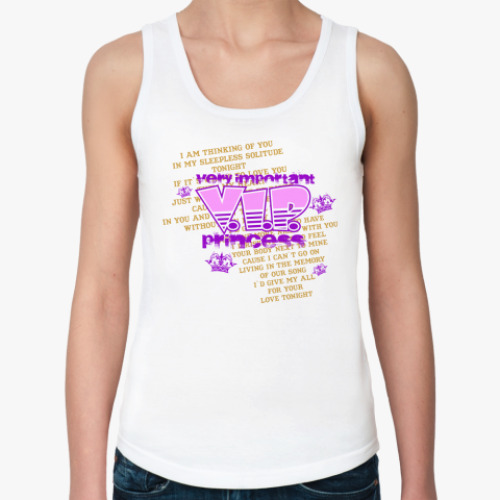 Женская майка с принтом VIP