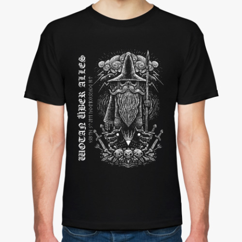 Футболка с принтом Wotan Über Alles