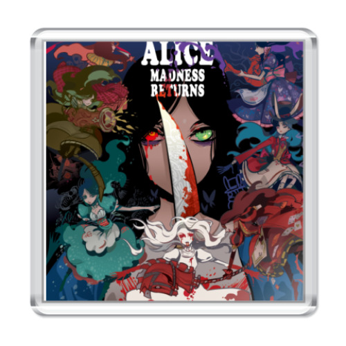 Магнит с принтом  Alice Madness Returns