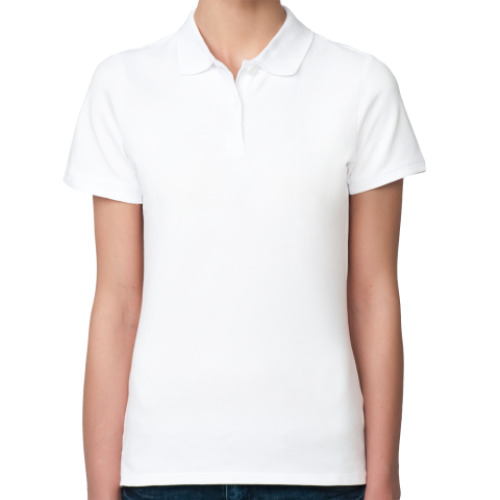 Женская рубашка поло (печать) с принтом  Крылья