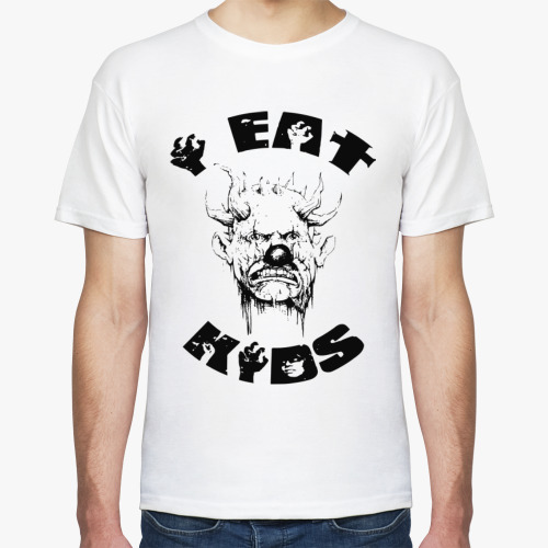 Футболка с принтом I eat kids