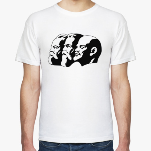 Футболка с принтом Маркс, Энгельс, Ленин / Marx, Engels, Lenin