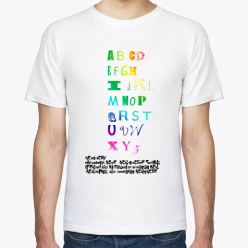 Футболка с принтом Типографика