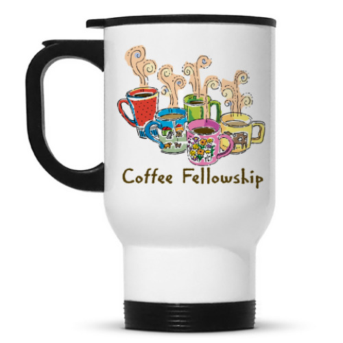 Кружка-термос с принтом 'Кофе'