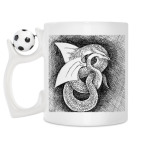 Кружка с футбольным мячиком