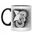 Кружка двухцветная