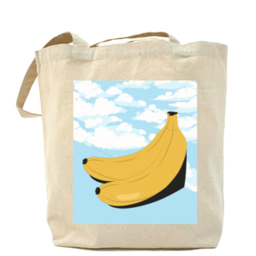 Сумка шоппер с принтом Бананы