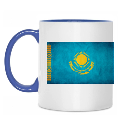 Кружка с принтом Флаг Казахстана