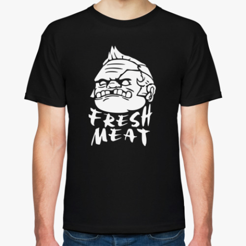 Футболка с принтом Fresh meat