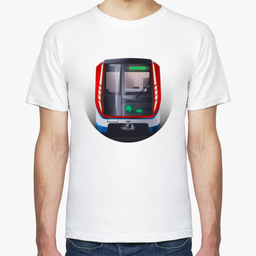 Футболка с принтом Вагон типа 81-765