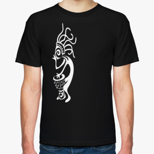 Футболка с принтом   Туземец