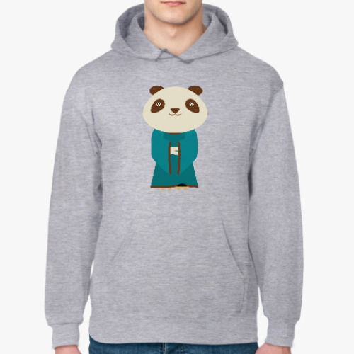 Толстовка худи с принтом Панда в кимоно