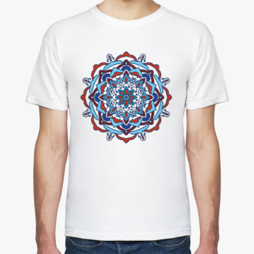 Футболка с принтом Мандала - восточный орнамент
