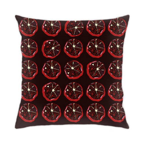 Подушка с принтом гранаты