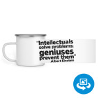 Кружка металлическая белая (круговая запечатка)