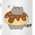 Котенок в пончике