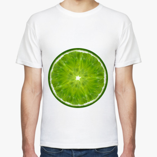 Футболка с принтом  Лайм