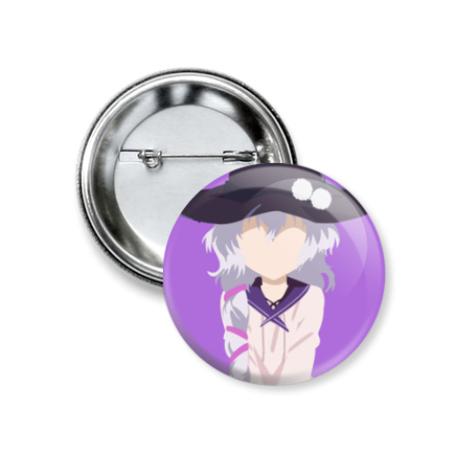 Значок 37мм с принтом Мидори Фусэ Black Bullet Чёрная пуля