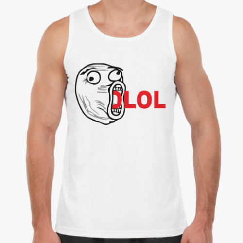 Майка с принтом  LOL