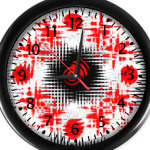 Черно красная абстракция