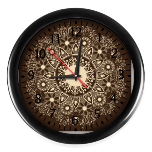 Настенные часы с принтом Орнамент