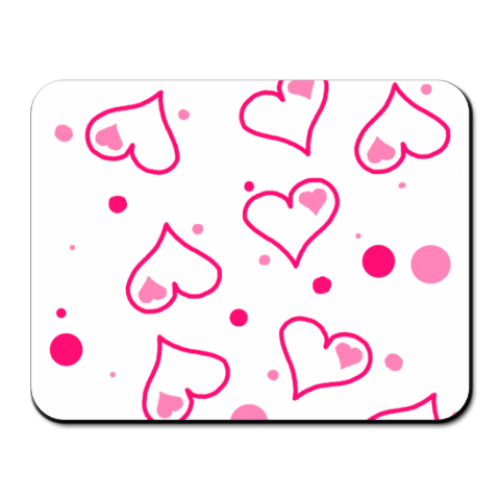 Коврик для мыши с принтом  Hearts