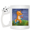 Кружка с футбольным мячиком