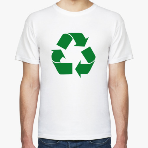 Футболка с принтом 'Recycle'