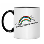 Кружка двухцветная