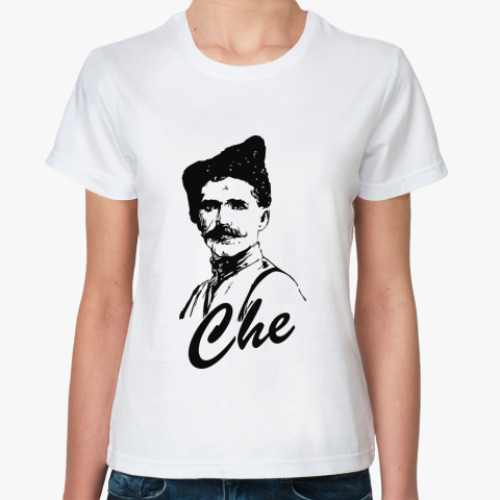 Классическая футболка с принтом Че паев
