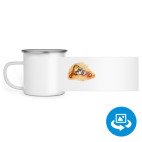 Кружка металлическая белая (круговая запечатка)