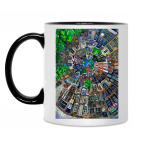 Кружка двухцветная