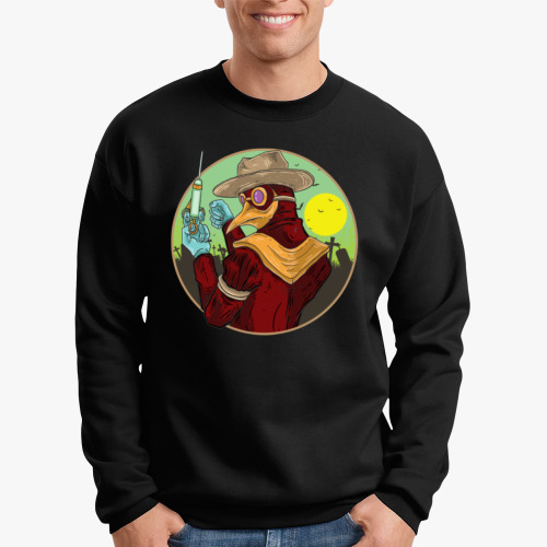 Свитшот с принтом ЧУМА