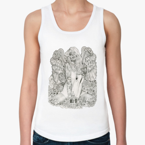 Женская майка с принтом Money Angel