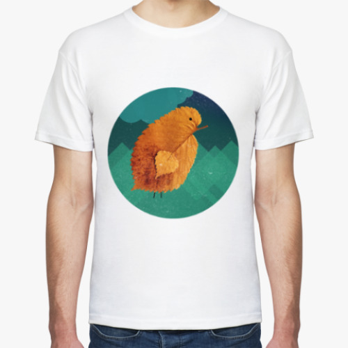 Футболка с принтом Цыпленок, большой и одинокий